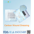 medical dressing with activated carbon for surgery wound